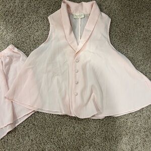 Victoria’s Secret gold label Button-Up Top and sleep short (set)